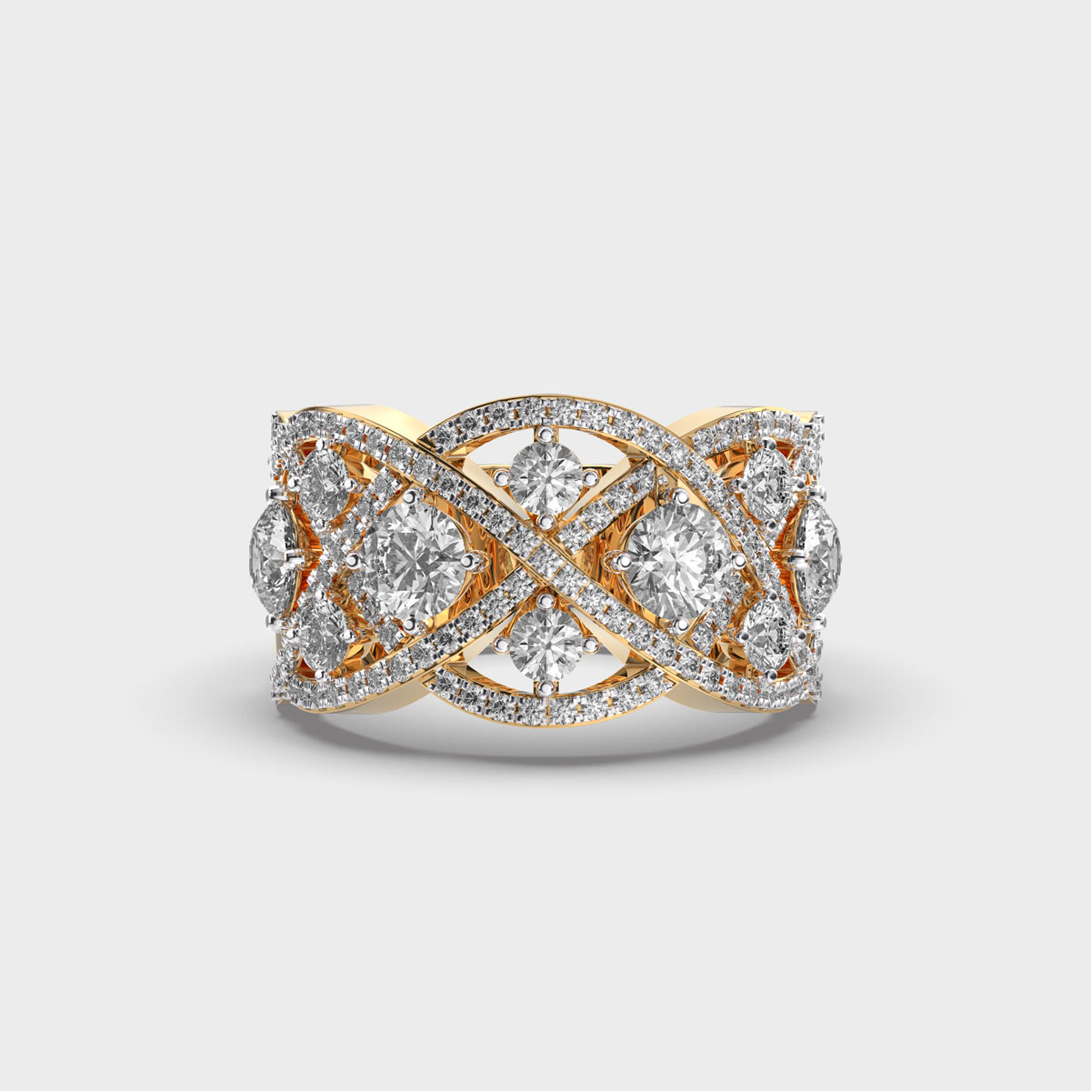 Blissful Elegance Diamond Cocktail Ring
