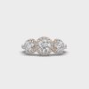 Triple Solitaire Diamond Ring for Women