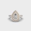 Fantasy Pear Diamond Studded Ring