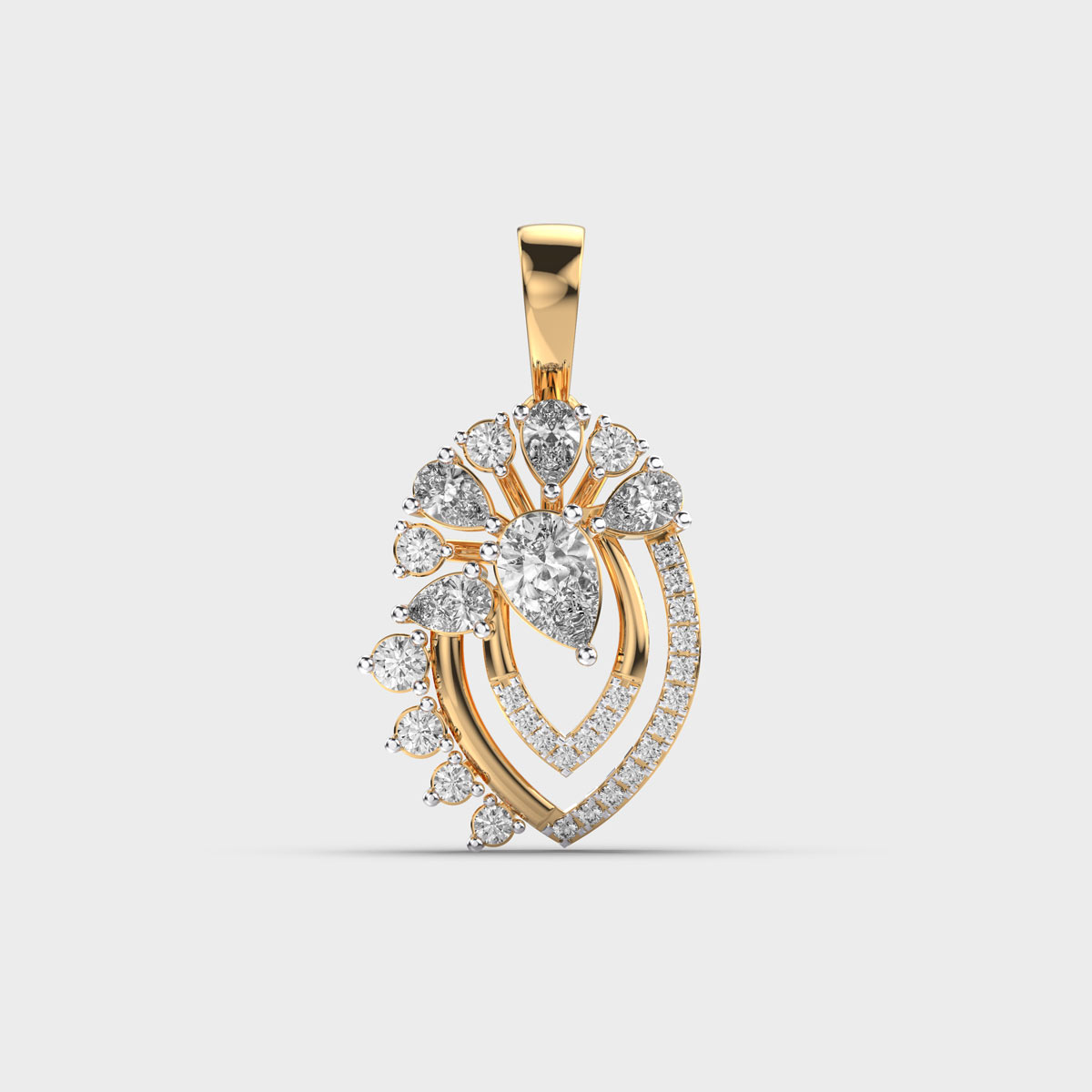 Gracious Glam Diamond Pendant without Chain