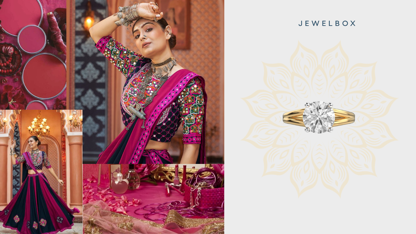Navratri Jewellery Ring Selection: Tressa Gleam Solitaire Diamond Ring