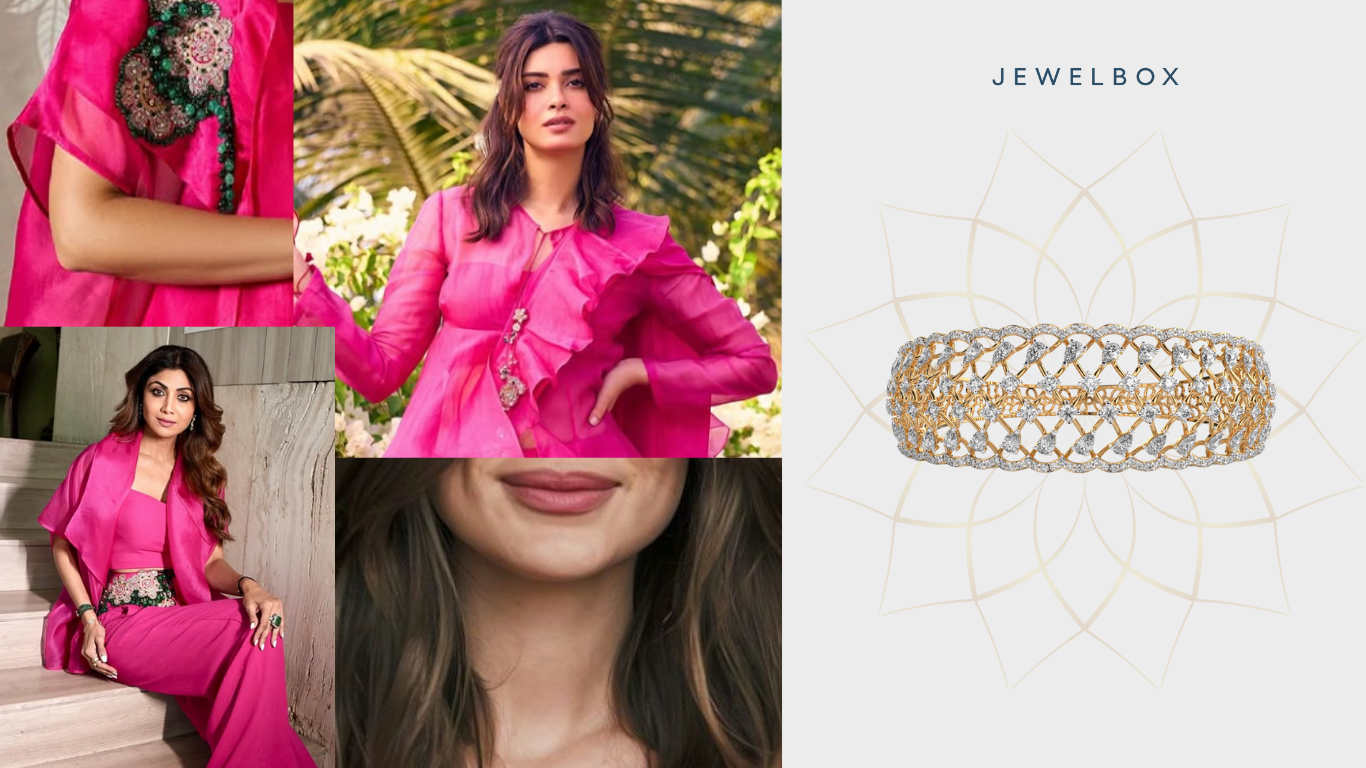 Dazzling Maharani Mesh Diamond Bracelet