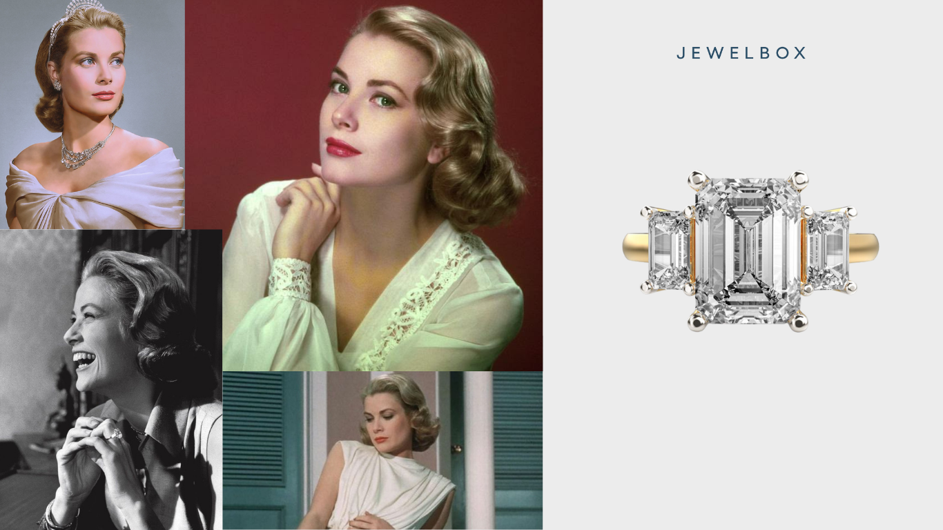 Treble Diamond Ring: Inspired by Grace Kelley’s Diamond Ring 