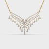 Glam of the Queen Diamond Cluster Pendant with Chain