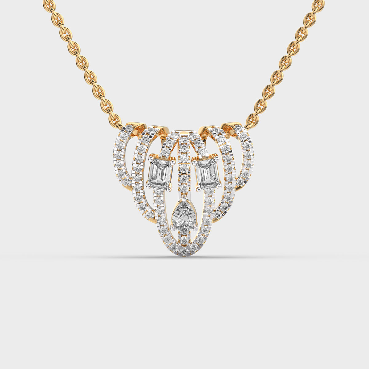 Wheels of Grace Diamond Pendant with Chain