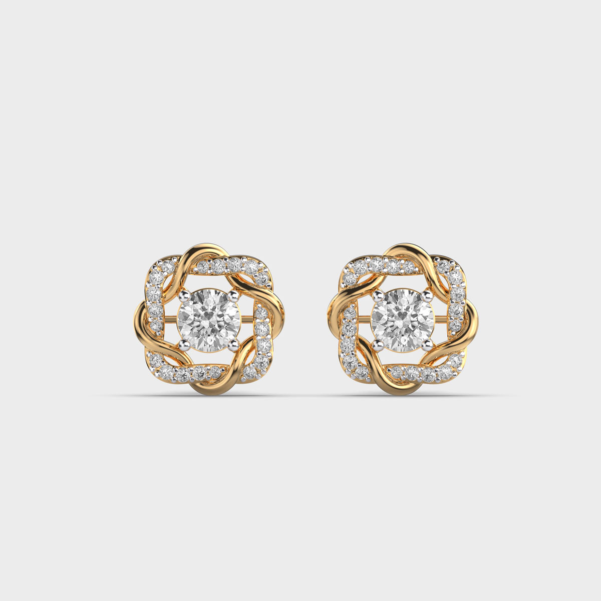 Helens Love Diamond Stud Earrings