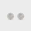 Elegant Chakra Diamond Stud Earrings