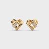 Hearts Pride Diamond Cluster Stud Earrings