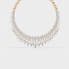 Stellar Glam Diamond Clustered Necklace