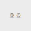 Classic Emerald Cut Diamond Stud Earrings