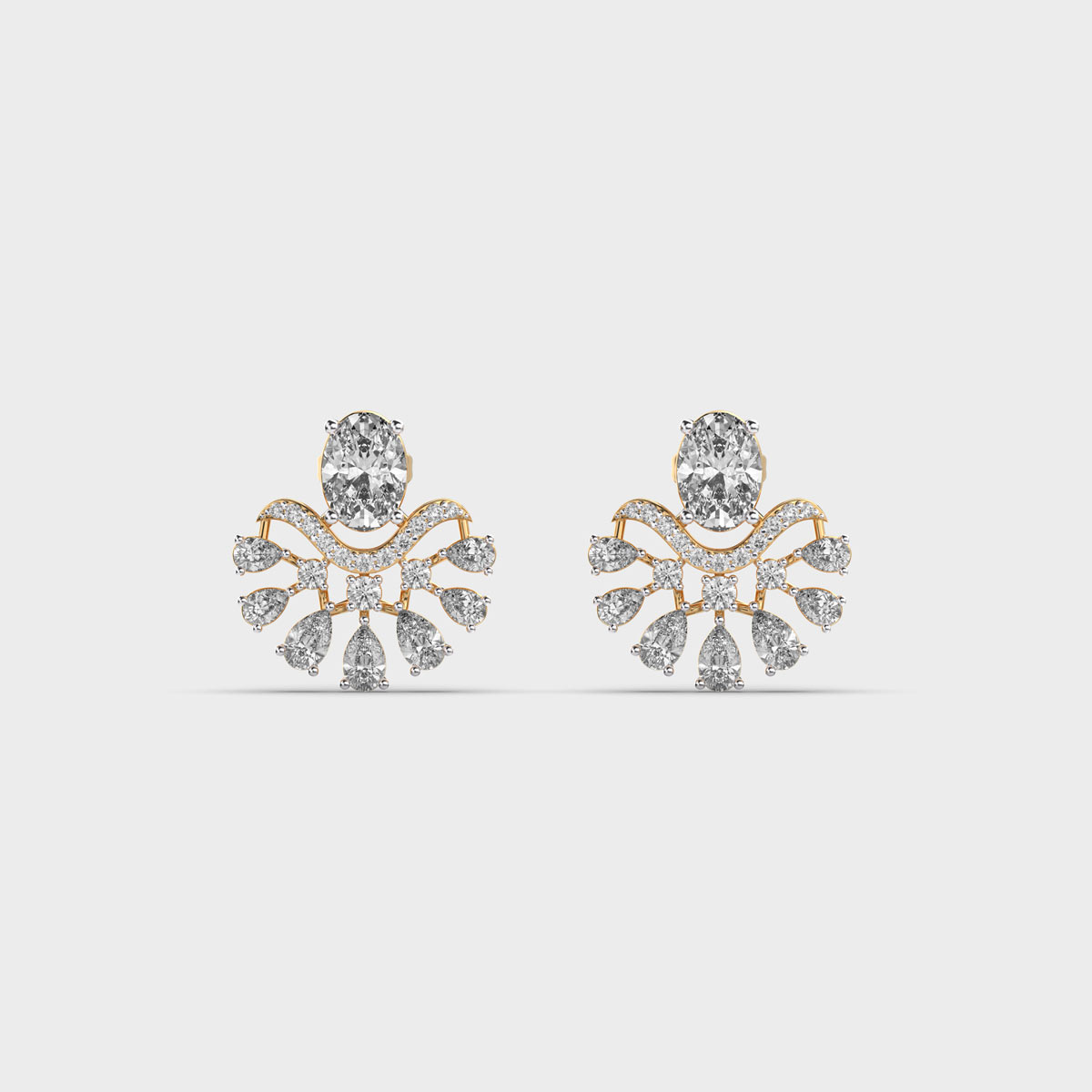 Princess Bride Diamond Cluster Earstuds