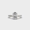Ethereal Oval Diamond Solitaire Ring