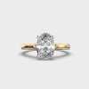 Sovereign Oval Diamond Solitaire Ring