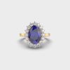 Princess of Wales Blue Stone Diamond Ring