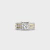 Radiant Cluster Princess Cut Diamond Ring
