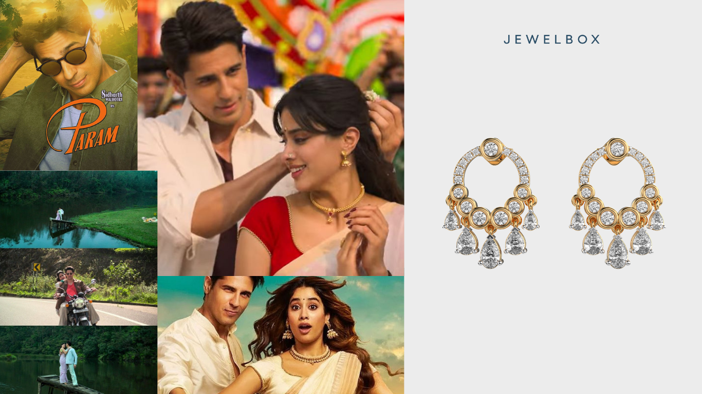 Param Sundari Inspired Jewellery Diaries: Maharani Gayatri Chime Diamond Earrings 