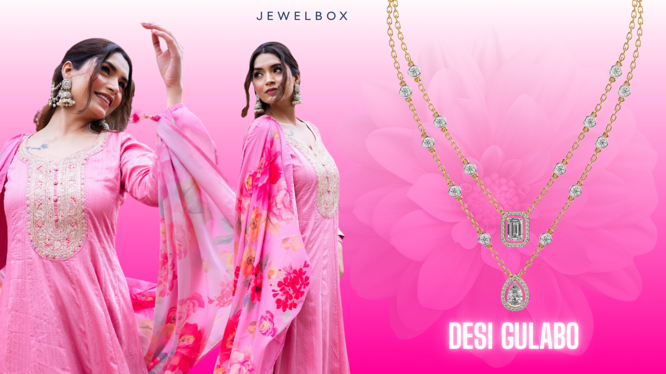 Best Durga Puja Lookbook with Top 5 Layered Necklaces & Stackable Bangles 6 Layers of Sparkle, Inspired by the Stars, Paired With Perfection: Stellar Hanging Stars Layered Diamond Necklace