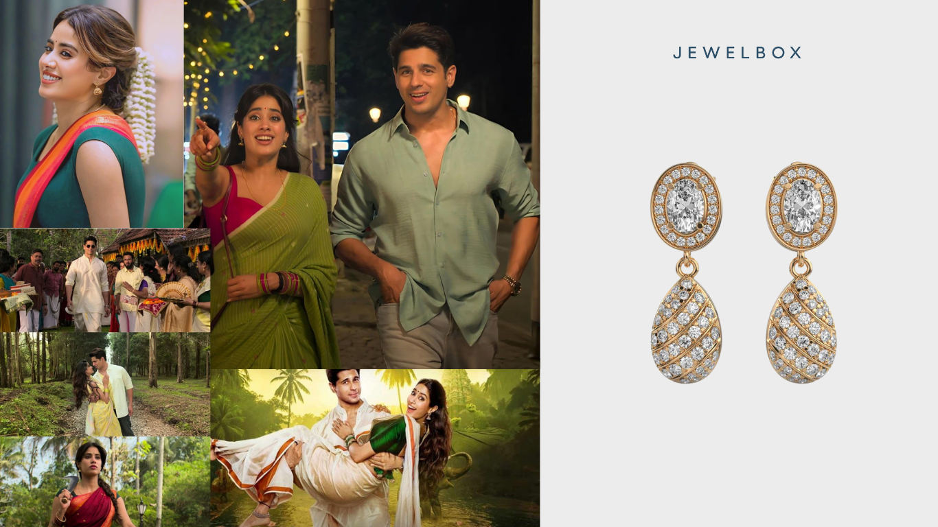 Param Sundari Inspired Jewellery: Ornamental Beauty Diamond Drop Earrings