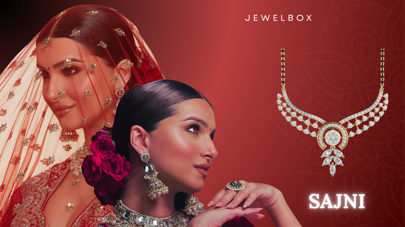 Top 4 Beautiful Karwa Chauth Jewellery Picks for your Beloved Wife 7 Regal Sparkle As Karwachauth Gift: Marital Bliss Diamond Mangalsutra