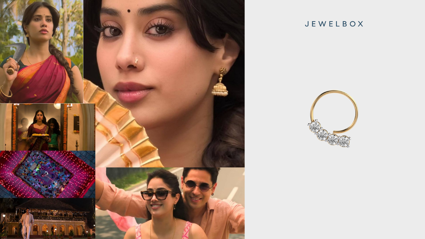 Nivra Orni Diamond Nosepin Featuring the Grace of Param Sundari Inspired Jewellery 