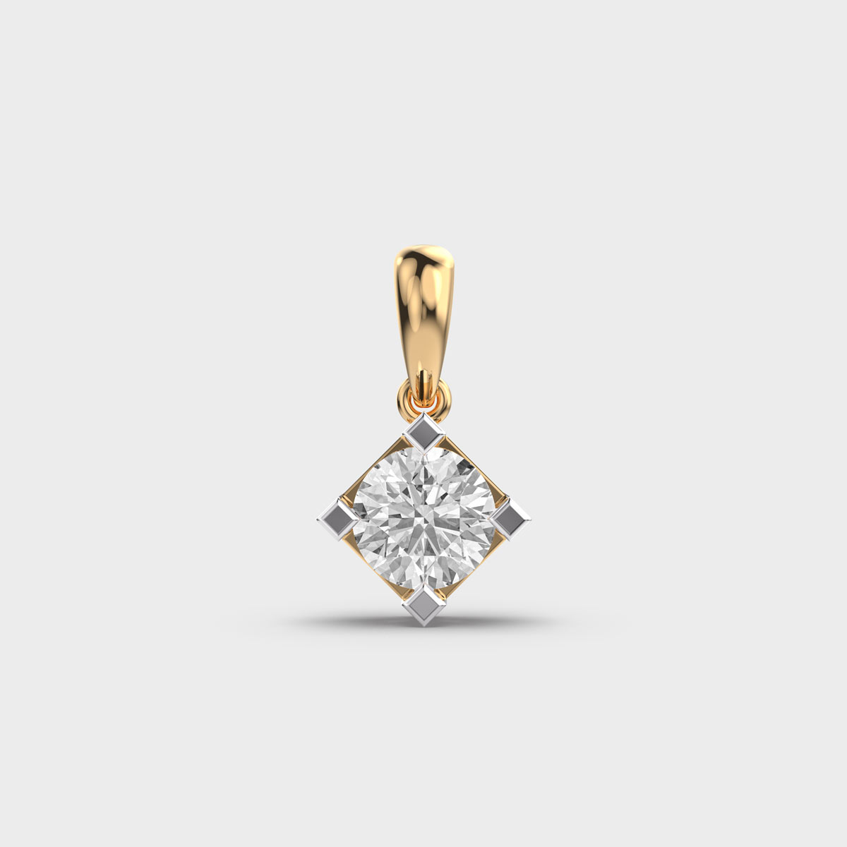Minimal Romance Diamond Pendant without Chain