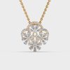Regal Elegance Diamond Cluster Pendant without Chain