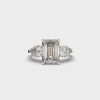 Regal Paradise Emerald Cut Diamond Ring
