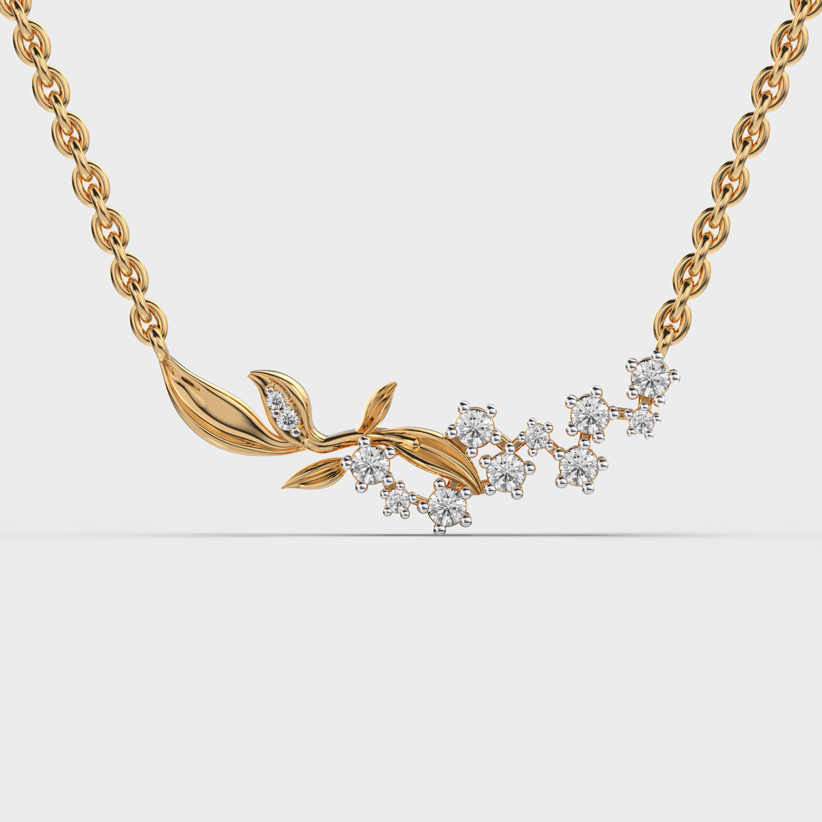 Vines of Love Diamond Pendant with Chain