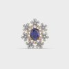 Blue Stone Frost Diamond Pendant without Chain