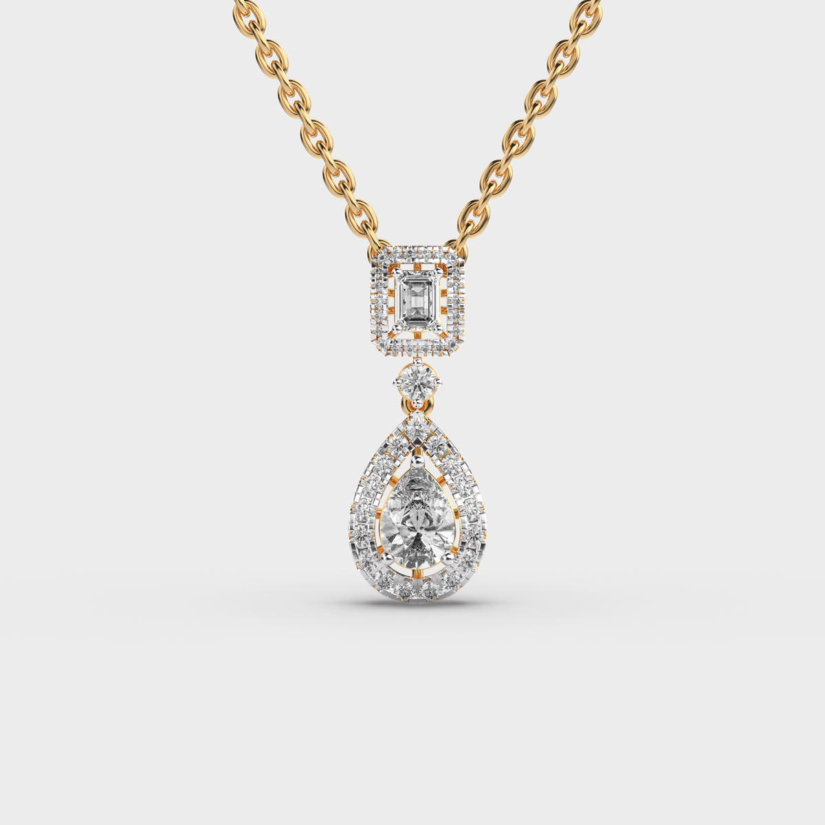 Drops of Royalty Diamond Pendant with Chain