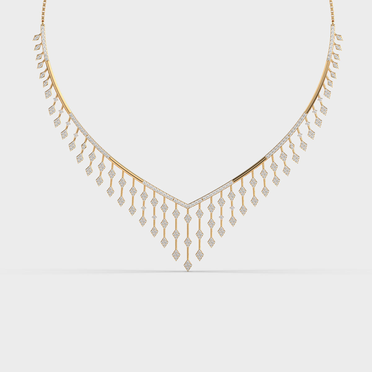 Dreams of Royalty Diamond Encrusted Necklace