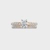 Ornate Glam Solitaire Diamond Ring