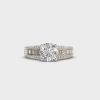 Timeless Glow Solitaire Diamond Band Ring