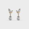 Regal Diamond Encrusted Balles Earrings