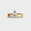 Bejwelled Pear Cut Diamond Band Ring