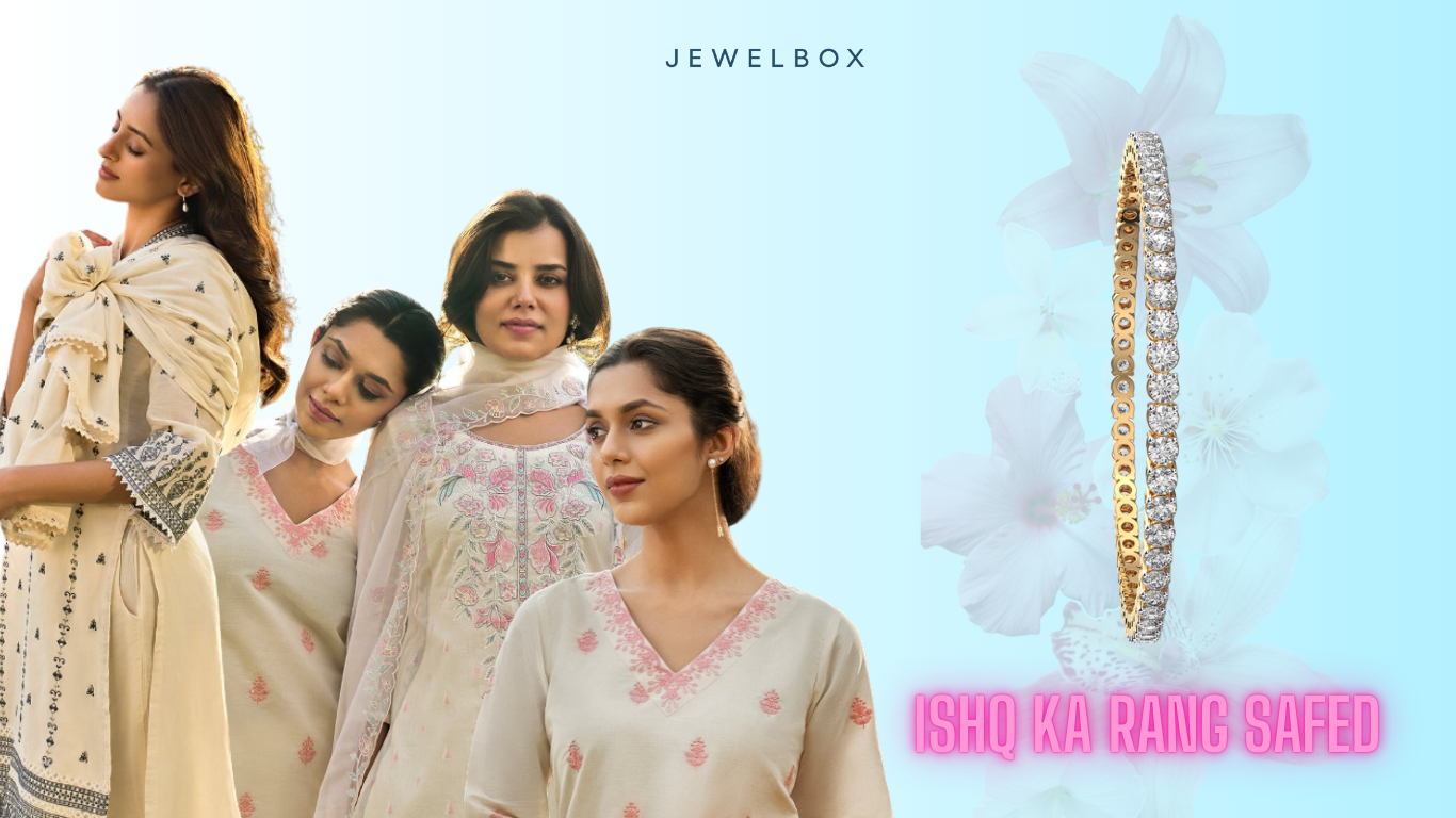 Best Durga Puja Lookbook with Top 5 Layered Necklaces & Stackable Bangles 9 Circle Of Light Diamond Bangle, A Durga Puja Lookbook Stackable Bangle Favourite