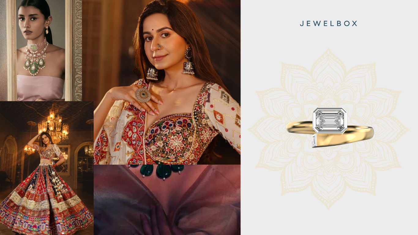 Navratri day 8 With Bollywood-inspired Diamond Ring: Silas Silique Baguette Diamond Ring