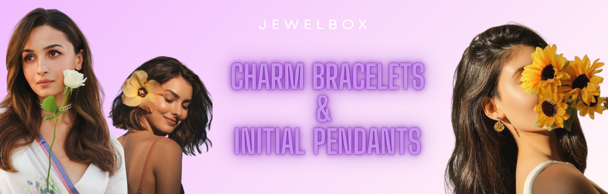 Top 4 Charm Bracelets & Initial Pendants: Personalize A Gorgeous Look 2 Charm Bracelets Initial Pendants Blog Banner 1