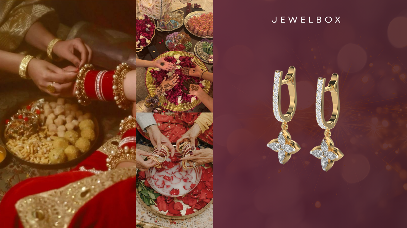 A Wedding Jewellery Gift Keepsake That Lasts Forever: Floret Midnight Diamond Dangler Earring