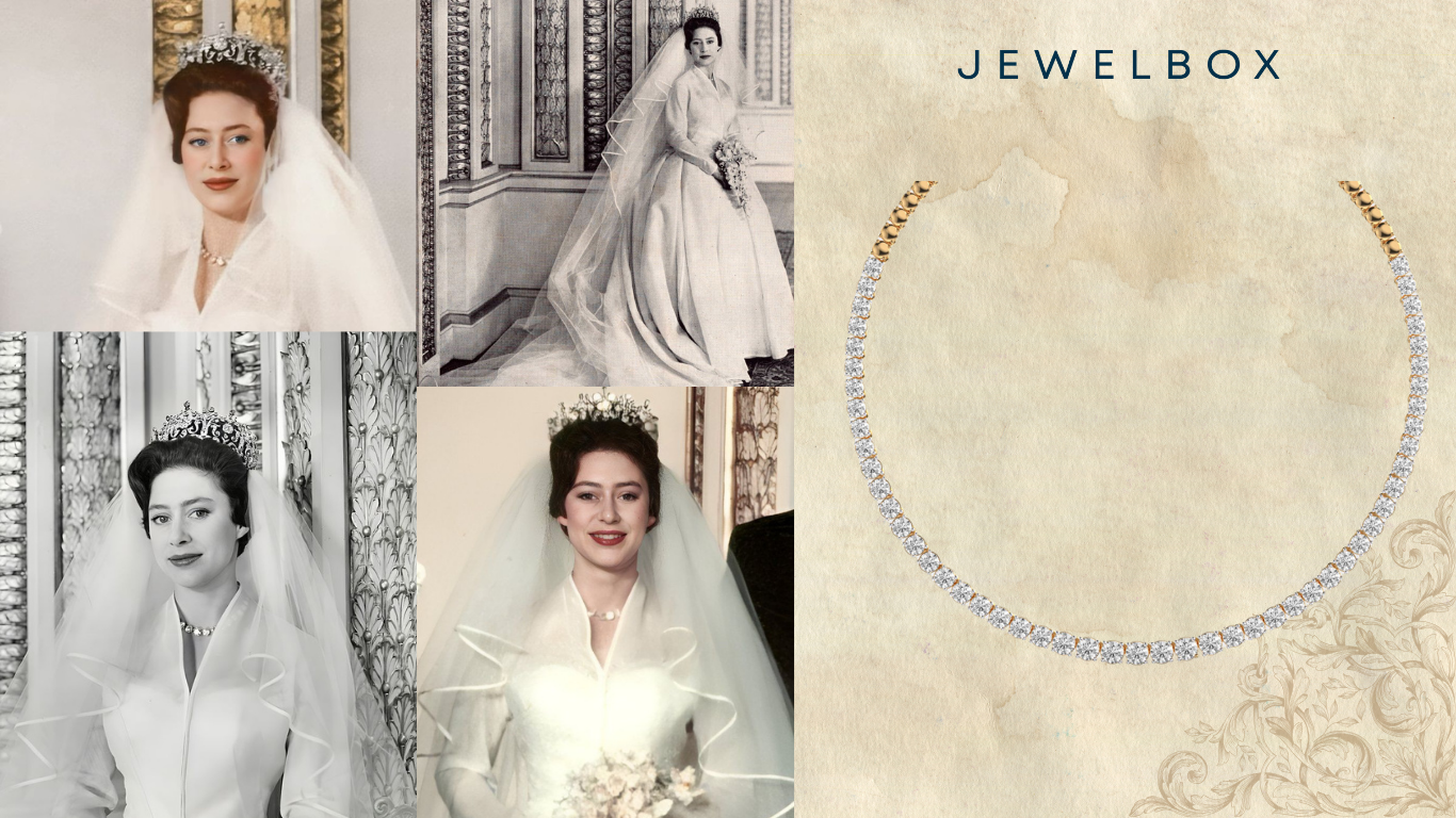 Top 4 Royal Wedding Jewellery Inspired by the Women Monarchs 6 Romantic Aura Diamond Cluster Necklace: For the Rambanticious Royal English Princess, Margaret