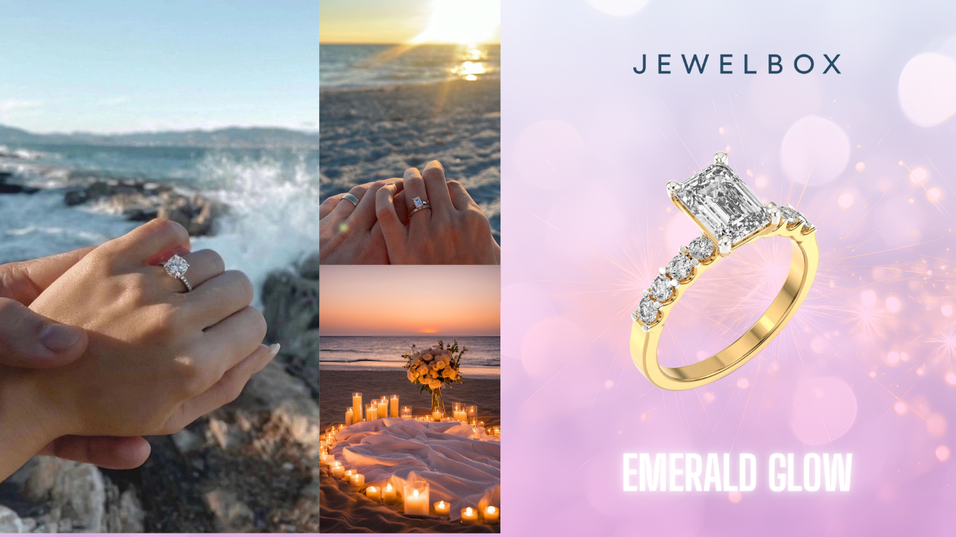 Top 4 Dreamy Diamond Engagement Rings for a Perfect Proposal 6 Unforgettable Diamond Engagement Ring For Proposal: Linear Gatsby Emerald Diamond Ring