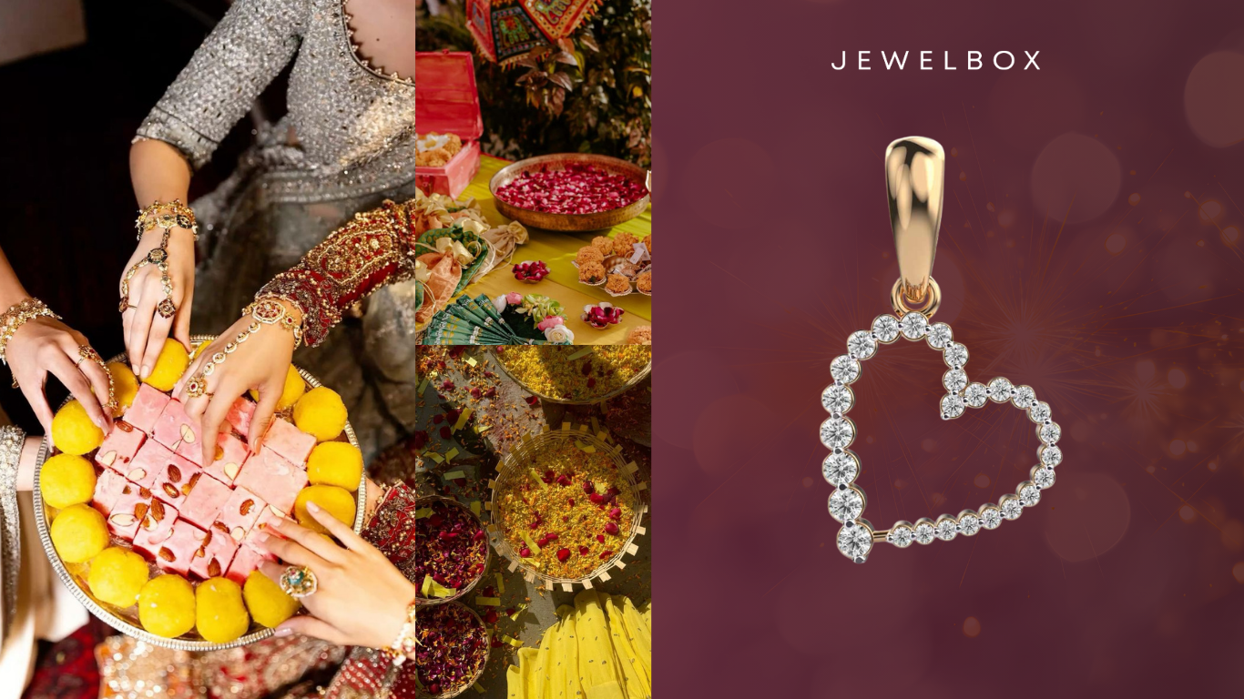 Simple Yet Ornamental Wedding Gift Jewellery: Star On the Horizon Diamond Pendant Without Chain