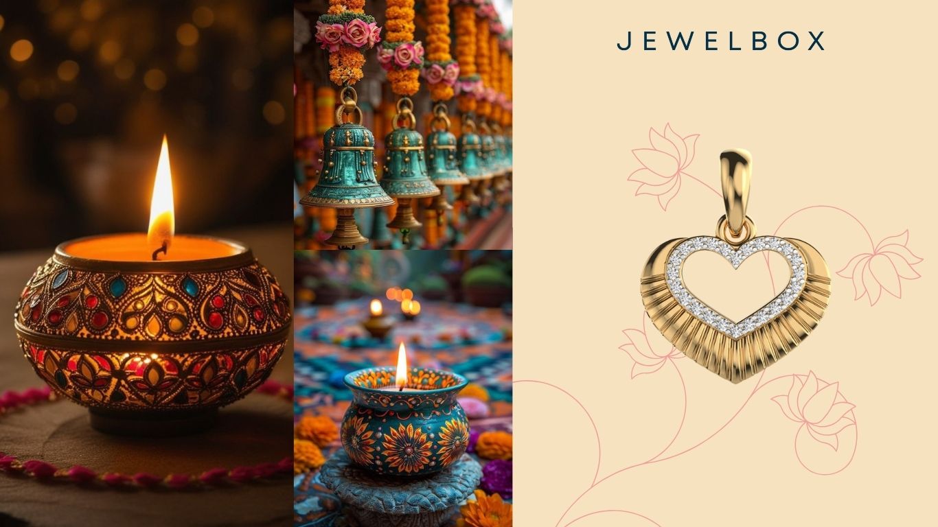 Lover's Heart Diamond Pendant Without Chain