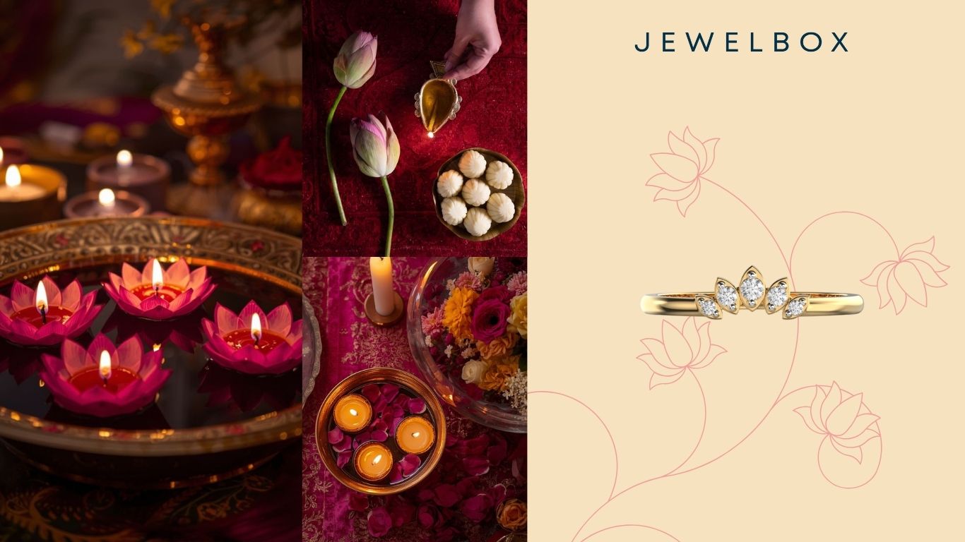 Lotus Crown Diamond Ring