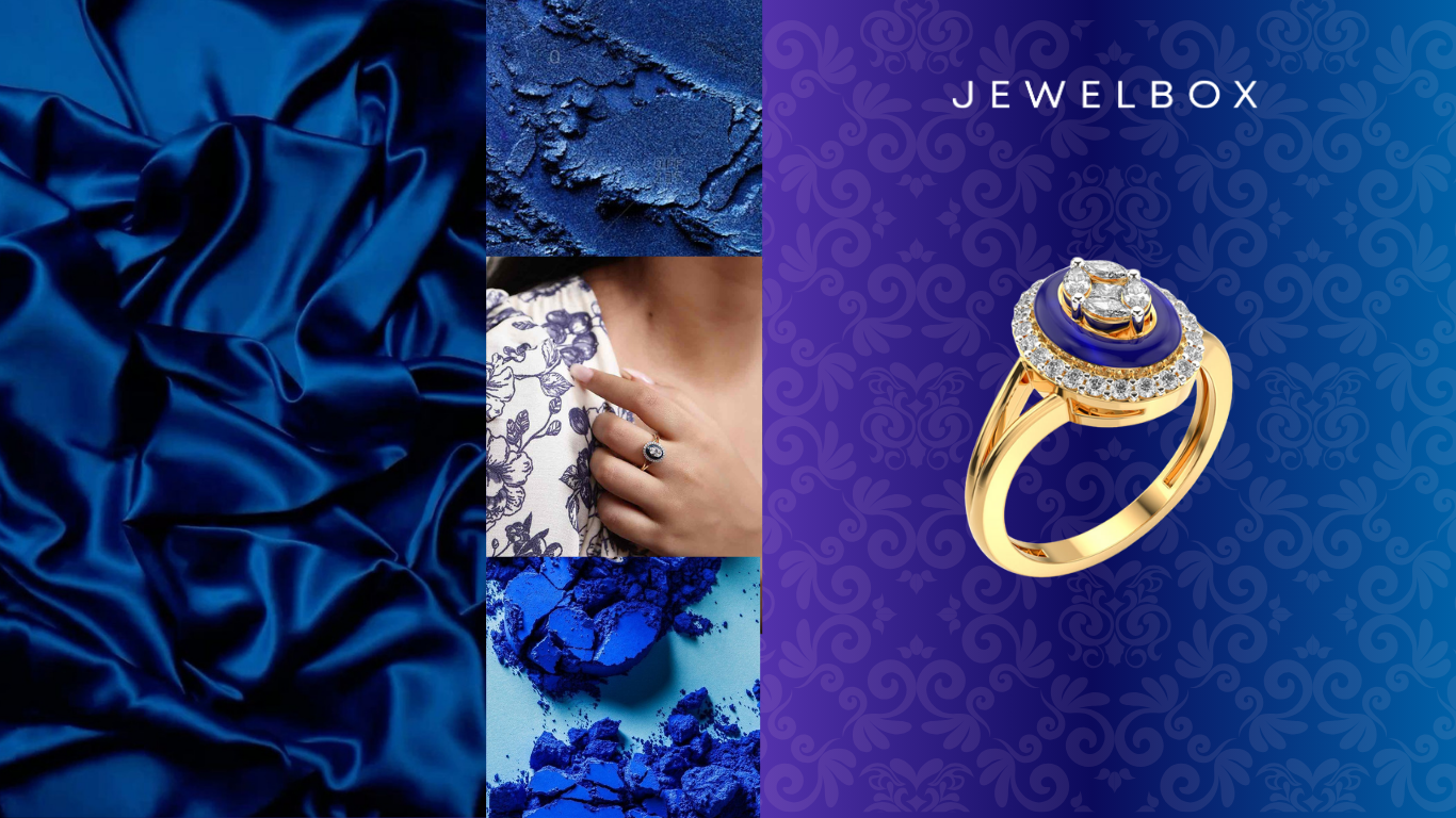 A Modern Minimalist’s Take on Colourful Enamel Jewellery: Sparkling Flamboyance Cocktail Diamond Ring