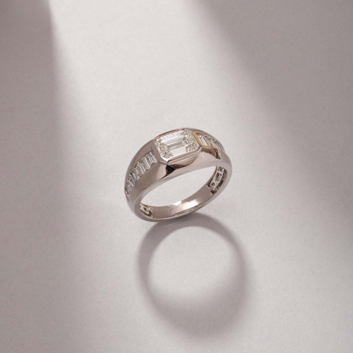 Alpha Radiance Diamond Ring For Men
