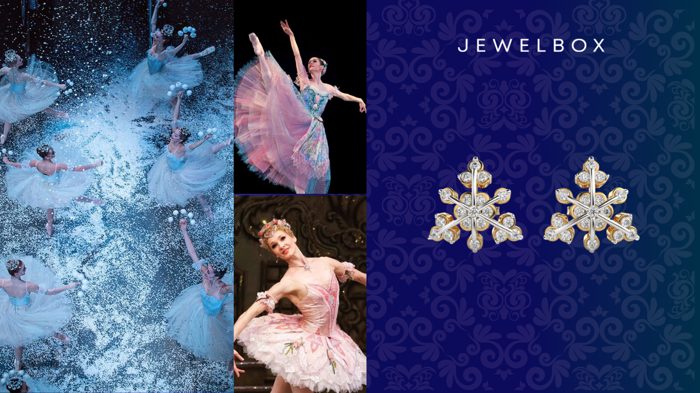 A Nutcracker-Inspired Gorgeous Jewellery Guide for Christmas 2025 5 Regal Snowflake Diamond Earstuds