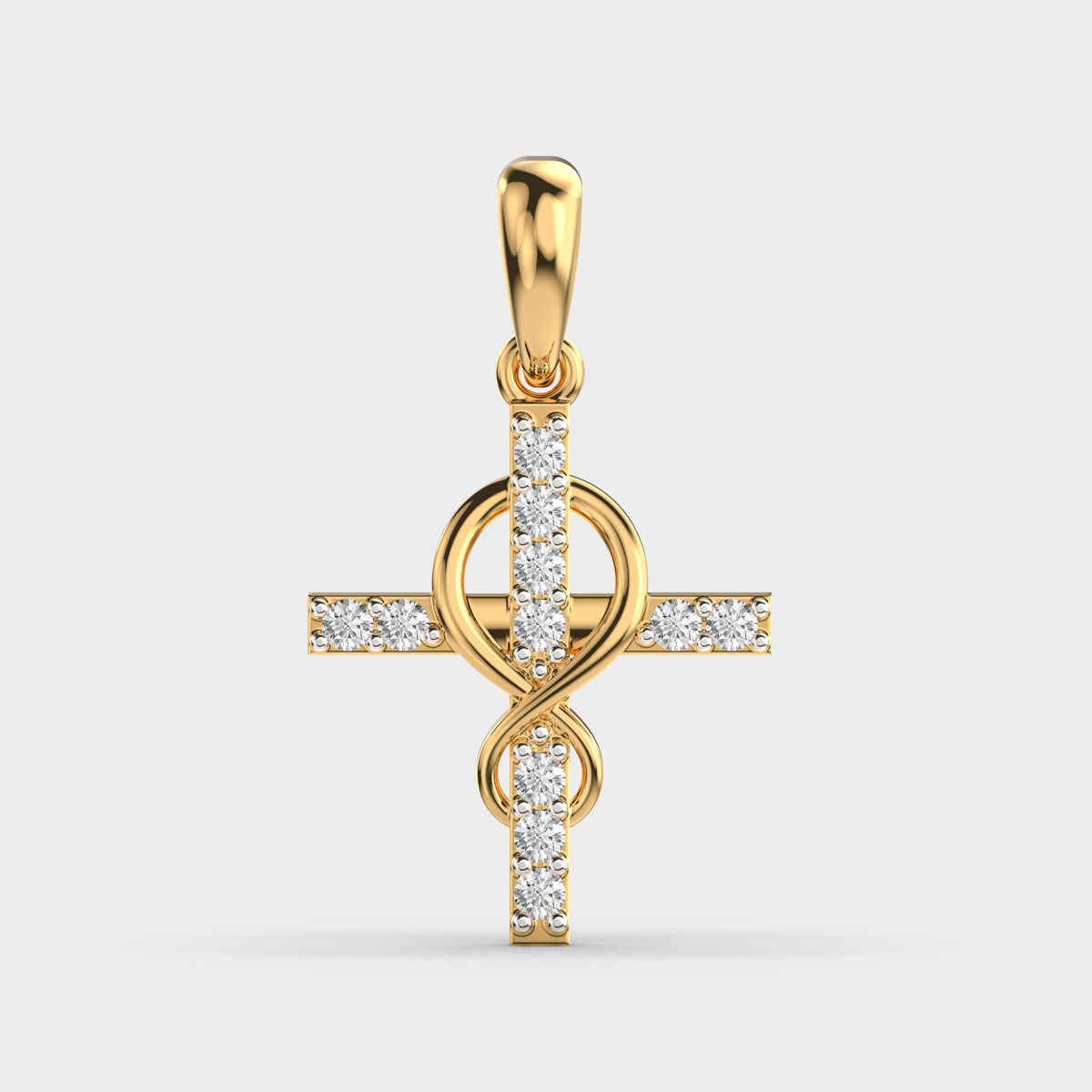 Infinite Devotion Cross Diamond Pendant