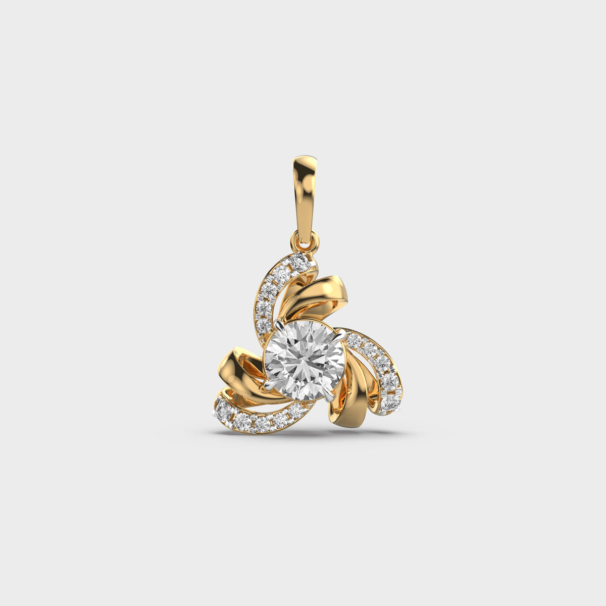 The Winter Flower Diamond Pendant