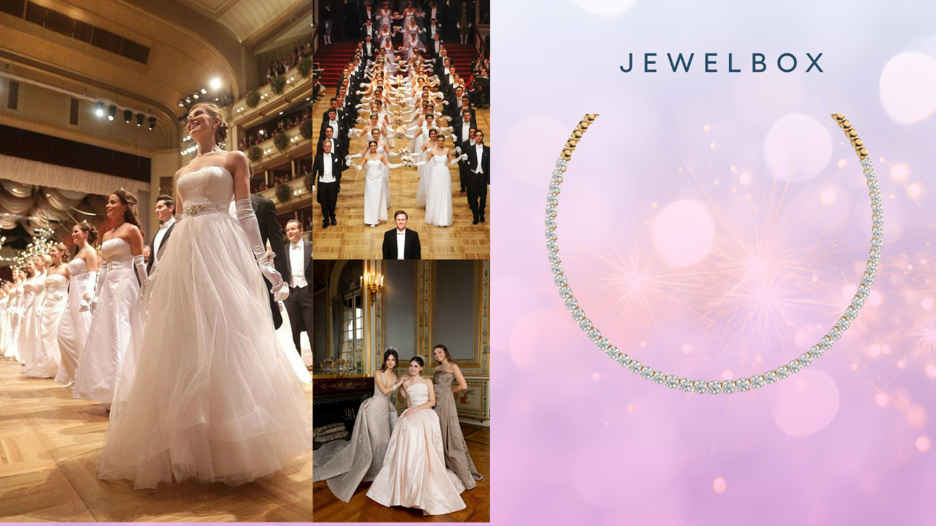 Classic Diamond Necklaces in Gorgeous Débutantes 2025 ft Jewelbox 6 Romantic Aura Diamond Cluster Necklace